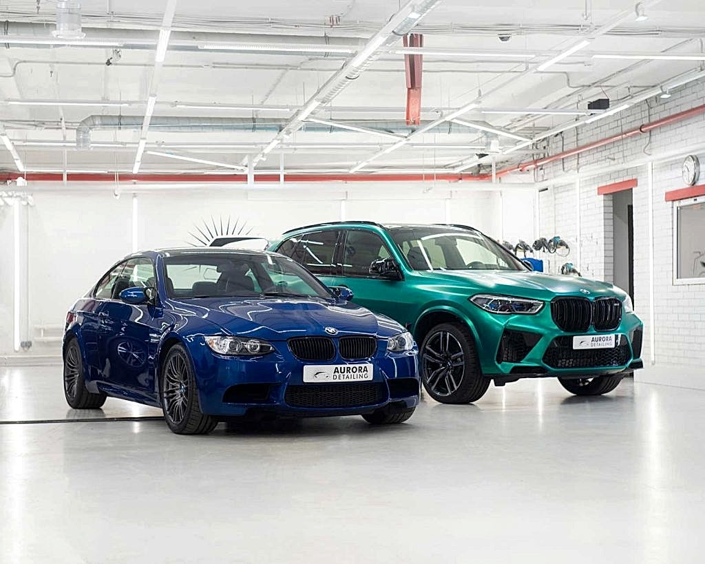 Оклейка BMW X5M Бирюзовый